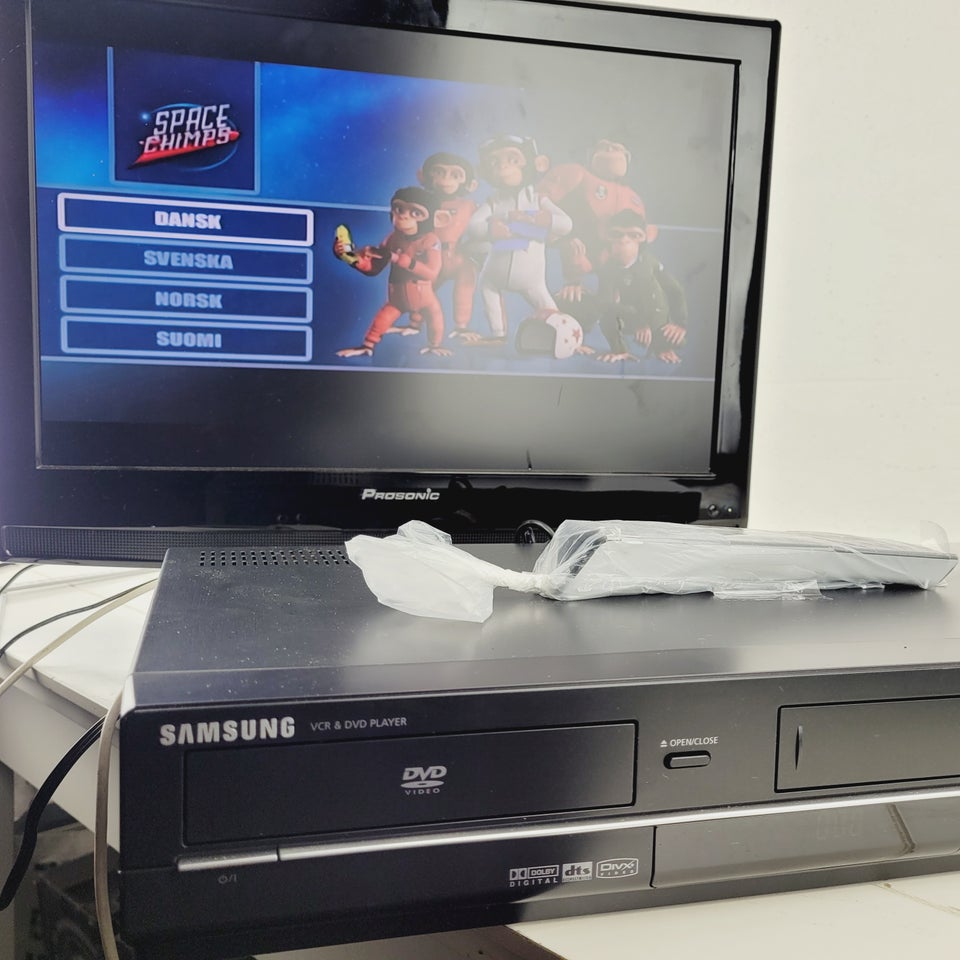 ⭐️- SAMSUNG DVD-V6600 Alt-i-én DVD og VHS Afspil...