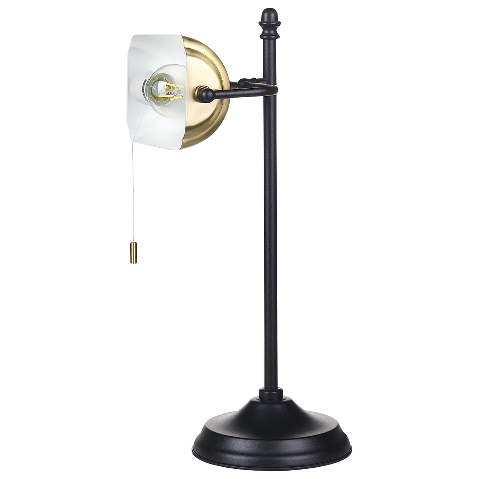 Skrivebordslampe guld/sort jern H 52 cm MARAVAL