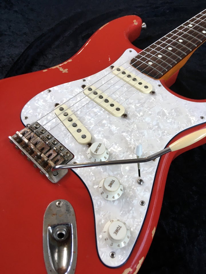  TILBUD Miller Stratocaster 63 i Dakota Red reli...