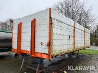 Container 6 meter med rullepressenning