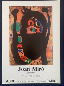 Joan Miró - Affiche d'exposition - 1980‹erne
