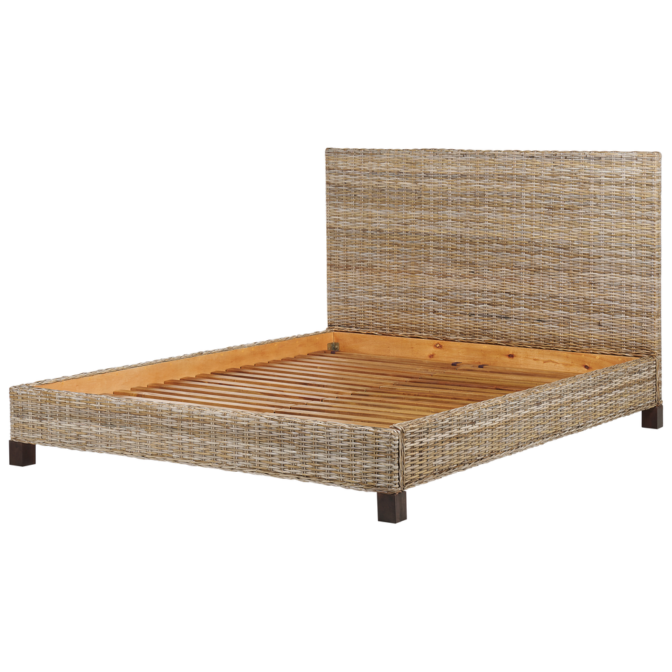 Dobbeltseng lyst rattan 180 x 200 cm SALBRIS