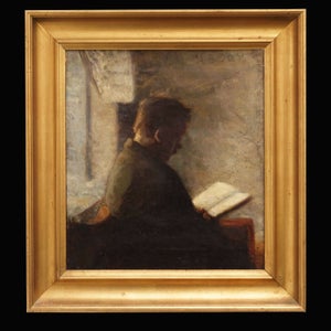 H. O. Brasen maleri. Hans Ole Brasen, 1849-1930, olie på lær