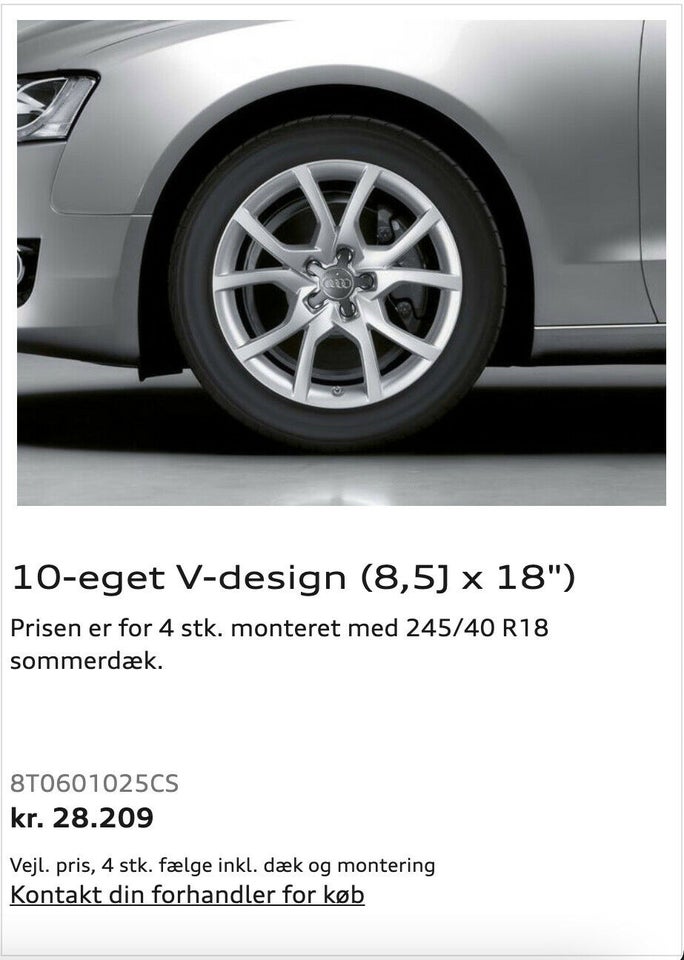 Audi - Originale - Sline - Alufælge - 5x112 - A4...