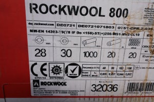 Rockwool ALU 800 Rørskåle