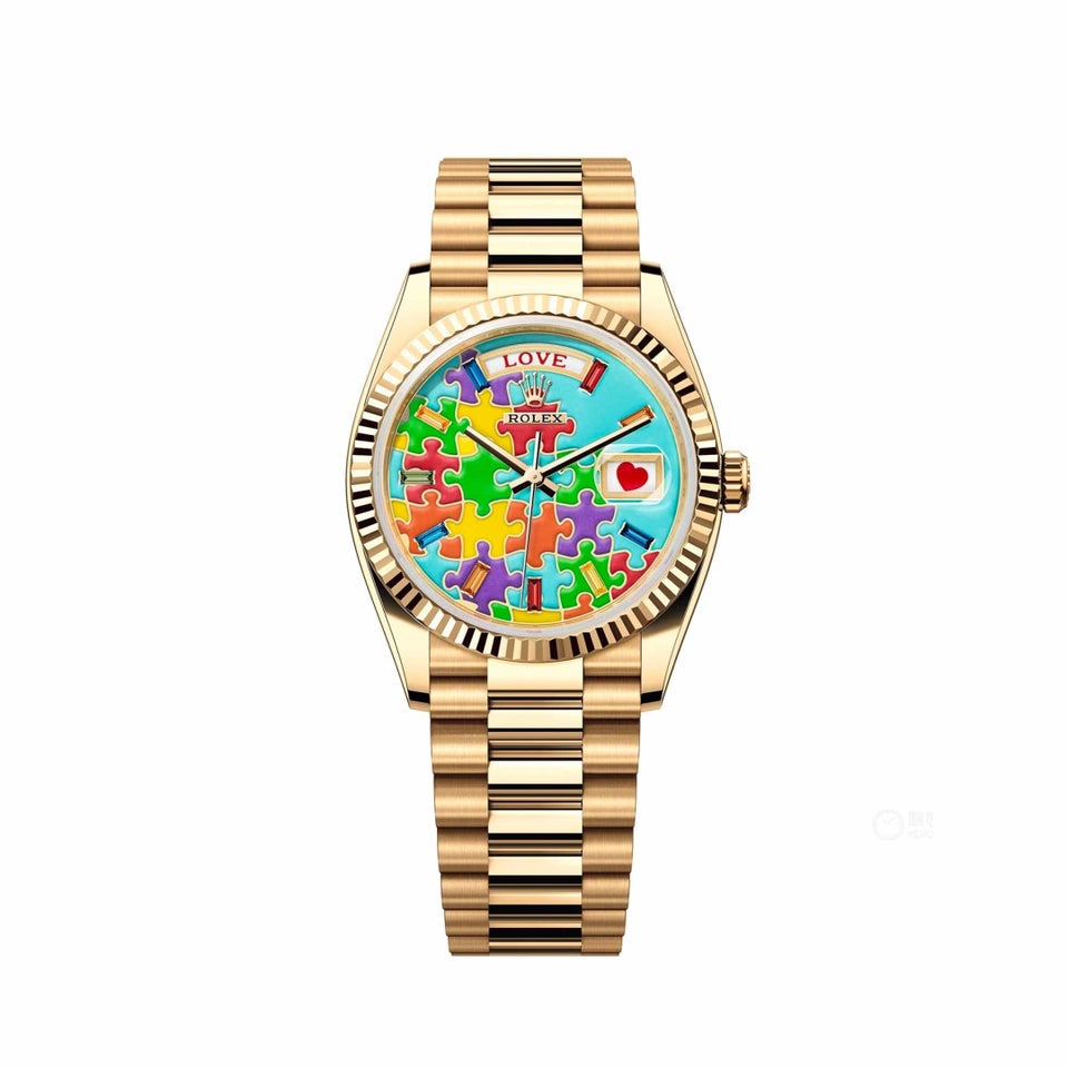 Rolex DayDate "Emoji Puzzle dial", Ref 128238