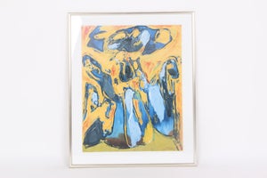 Asger Jorn stort motiv i passepartout plakat