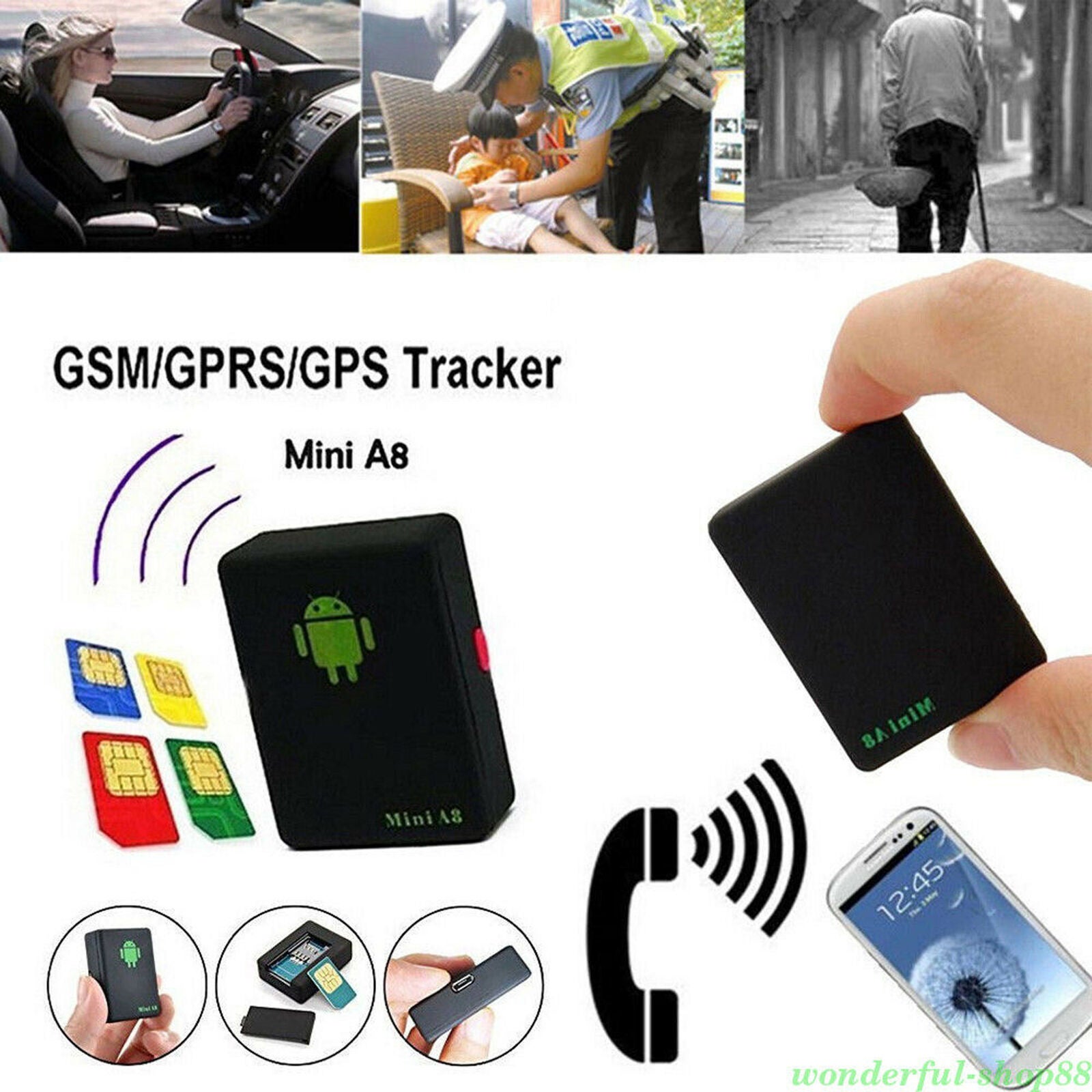 bifald overdrive kok MINI REAL TIME BIL GPS TRACKER GSM GPRS KID GLOBAL TRACKING LOCATOR DEVICE  – dba.dk – Køb og Salg af Nyt og Brugt