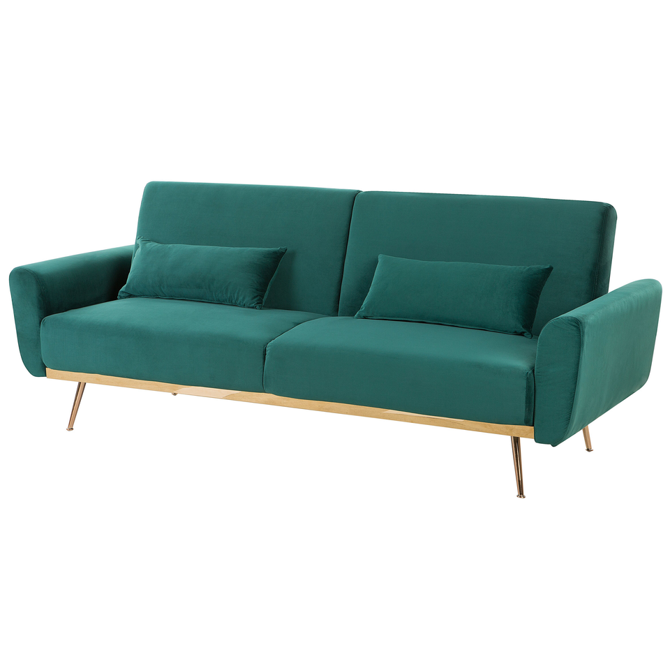 3-pers. sofa EINA Smaragdgrøn Velour