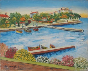 Elisée Maclet (1881-1962) - Le Port de Beaulieu sur Mer