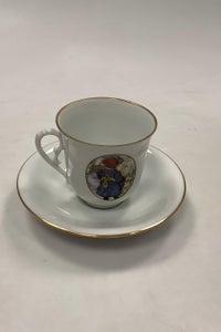 Bing og Grøndahl Carl Larsson Kaffekop og underkop No. 4508 / 305 Motiv 8 VI ...