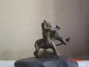 Rytter på elefant - Bronze - Indien - 18. - 19. århundrede