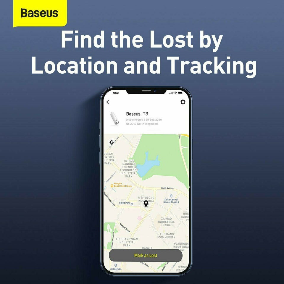 BASEUS BLUETOOTH REAL TIME ANTI LOST SEEKER GPS...