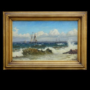 Christian Blache marine maleri. Christian Blache, 1838-1920,