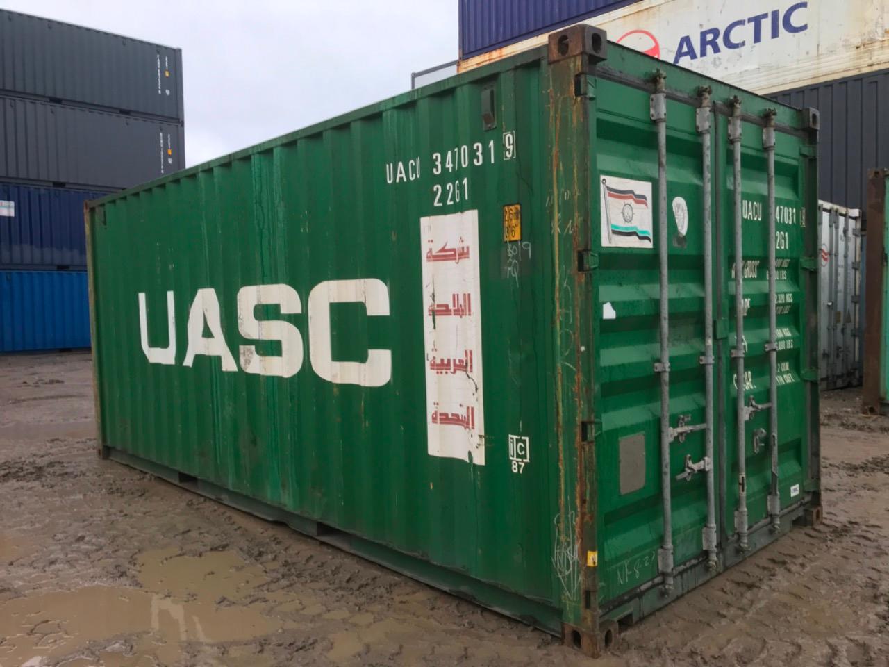 20 fods Container - ID: UACU 347021-9 - Står i...
