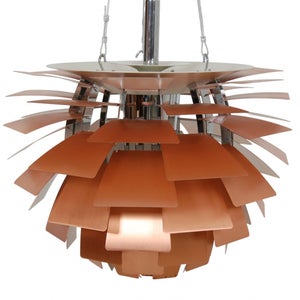 Poul Henningsen kobber Kogle lampe 48 Cm