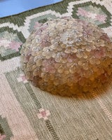Vintage pink/clear/golden Murano flower ceiling...