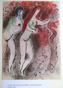 Chagall, Originallitografi 1960, trykt af Mourlot, Reg. i Mourlots fortegnelse