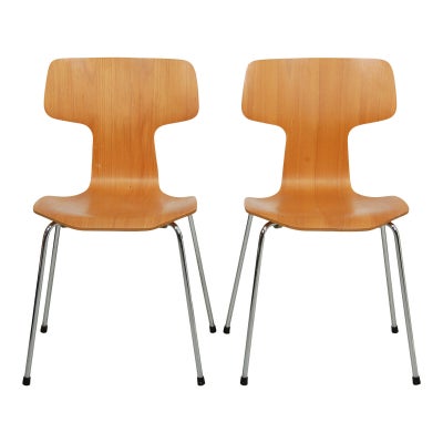 Arne Jacobsen S t af T stole i b getr og med krom ben dba.dk