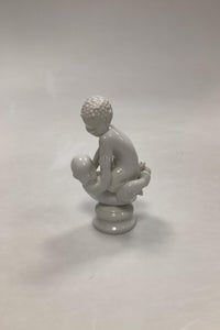 Dahl Jensen Blanc de Chine Figur af Pan og Baby No 1038 VI SENDER