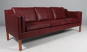 Børge Mogensen. Fritstående tre-pers. sofa, model 2213