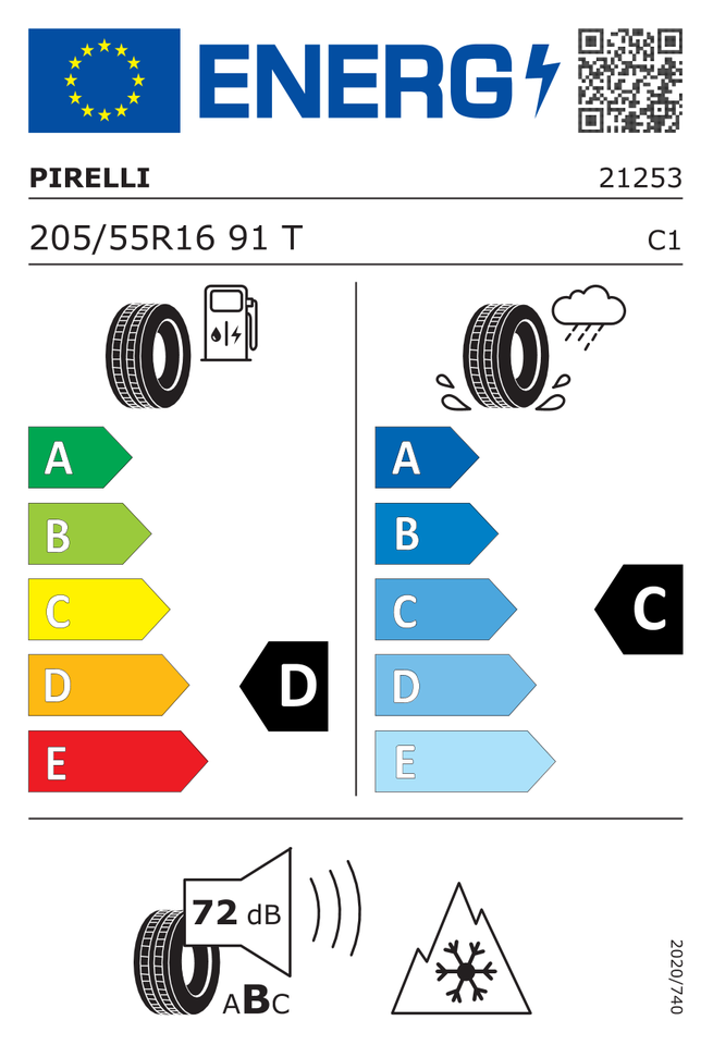 Pirelli Winter 190 Snowcontrol Serie 3 205/55 R1...