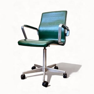 🔥 PINSE SALE | Arne Jacobsen Oxford vintage kontorstol i læder 