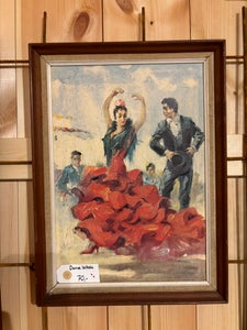 Billede af et dansende par, maleri, tryk