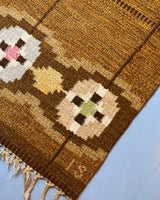Vintage flat weave rug/runner by Ingegerd Silow...