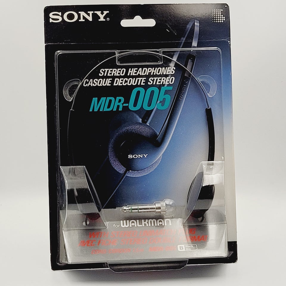 ⭐️ Sjælden: Sony Walkman Stereo Høretelefoner MD...