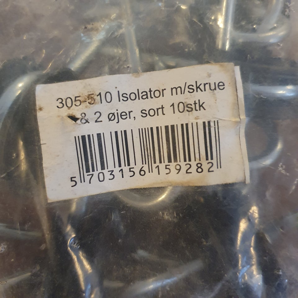 Ringisolator og isolator med skrue