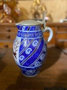 Tysk ølkande, keramik med tinlåg