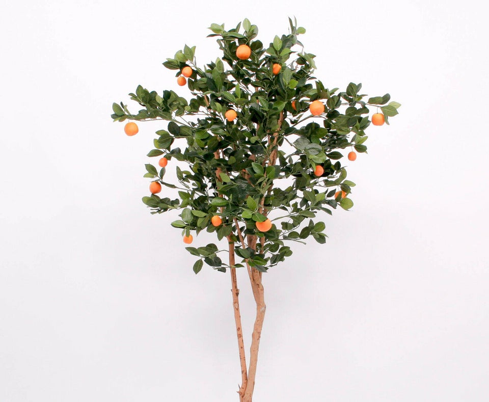 Appelsintræ 180 cm med 23 frugter (Kunstigt)
