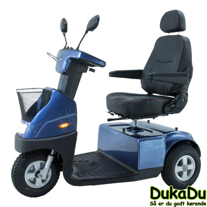 El Scooter DukaDu c3 blå - 3 hjulet luksus scoot...