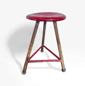 Robert Wagner Style Industriel taburet stol skammel jern træ