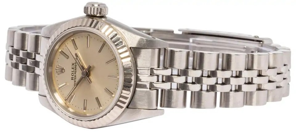 Rolex, Oyster Perpetual, Sølv, Stål, Jubilee