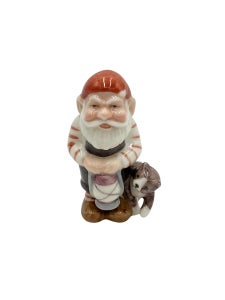 Nr: 760 - Pixie Nisse med lygte og kat - Royal Copenhagen RC