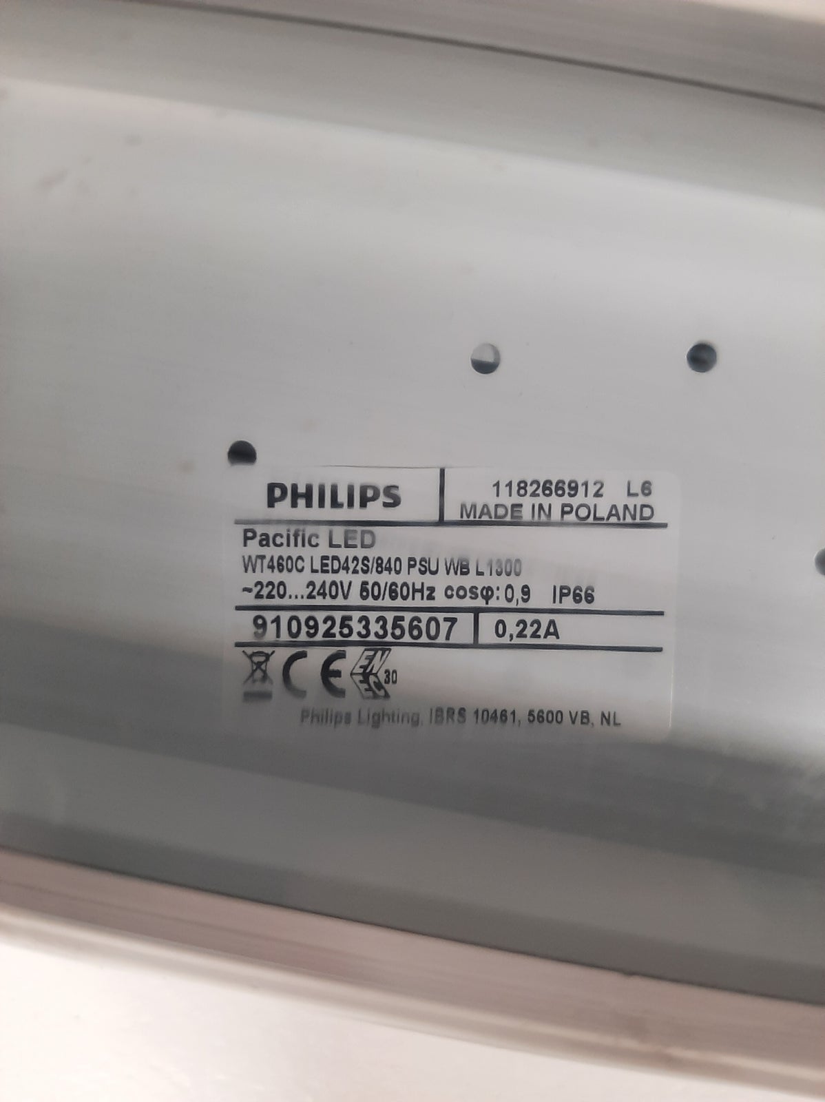 Philips pacific led wt480c industriarmatur, 130...