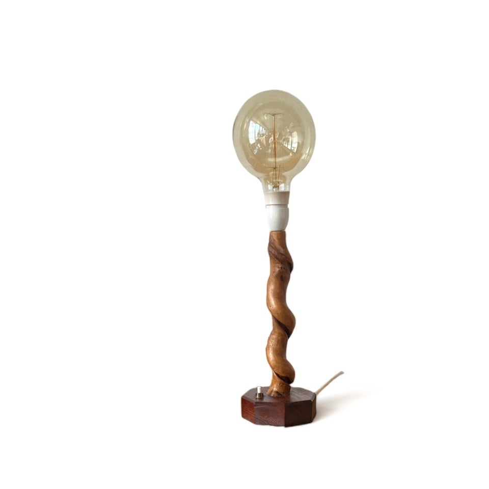 Vintage teak lampe 