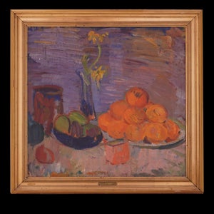 Karl Isakson maleri. Karl Isakson, 1878-1922, stilleben med