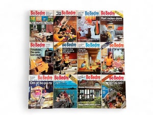 Vintage Danish lifestyle  Magazine. BO BEDRE from 1970. Furniture ads etc.