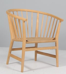 Hans J. Wegner lænestol model PP112, sæbebehandlet ask