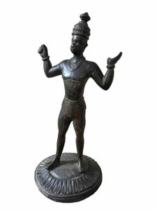 Hanuman statue - Bronze - Indien - slutningen af det 19. - begyndelsen af det...