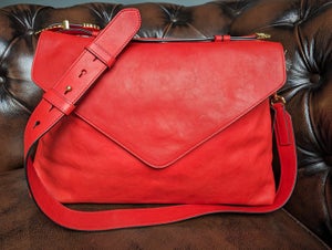 Alberta Ferretti - XL Shoulder Tote Bag, 100% Leather -NEW- - Taske