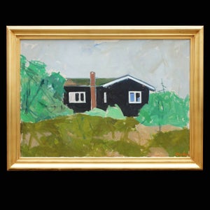 Olaf Rude maleri. Olaf  Rude, 1886-1957, olie på lærred. Uds