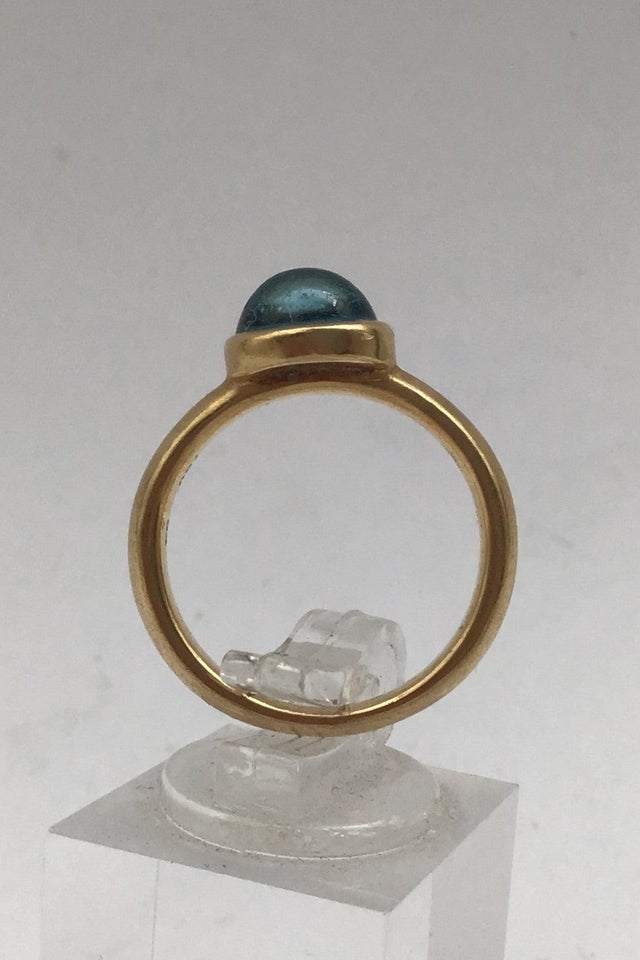 Georg Jensen 18K Guld Ring David Chu Moonrise Bl...