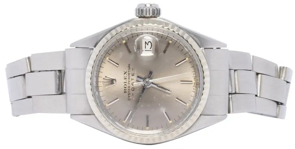 Rolex Oyster Perpetual Date 26, Sølv, Stål, Oyster