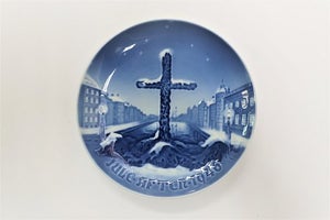 Bing & Grøndahl. Juleplatte 1946. Diameter 18 cm. (1 sorteri