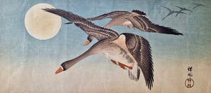 Flying Geese and Full Moon - ca 1920 - Ohara Koson (1877-1945) - Japan