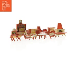 Dukkehusmøbler (str. Stort bord 9,5 x 4,5 x 3 cm)